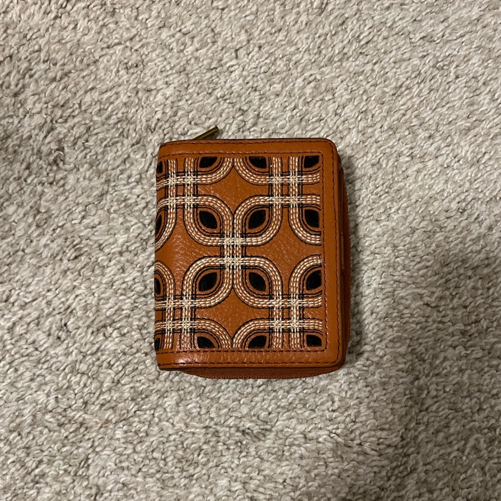 Fossil Leather Zip-Around Wallet